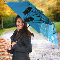 US Virgin Islands Snorkeling Umbrella Sea Turtle Snorkel Ocean Style - Wonder Print Shop