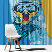 US Virgin Islands Snorkeling Window Curtain Sea Turtle Snorkel Ocean Style - Wonder Print Shop