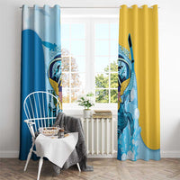 US Virgin Islands Snorkeling Window Curtain Sea Turtle Snorkel Ocean Style - Wonder Print Shop