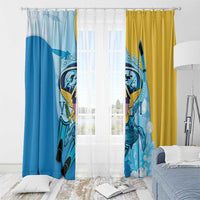 US Virgin Islands Snorkeling Window Curtain Sea Turtle Snorkel Ocean Style - Wonder Print Shop