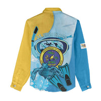 US Virgin Islands Snorkeling Women Casual Shirt Sea Turtle Snorkel Ocean Style - Wonder Print Shop