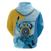 US Virgin Islands Snorkeling Zip Hoodie Sea Turtle Snorkel Ocean Style - Wonder Print Shop