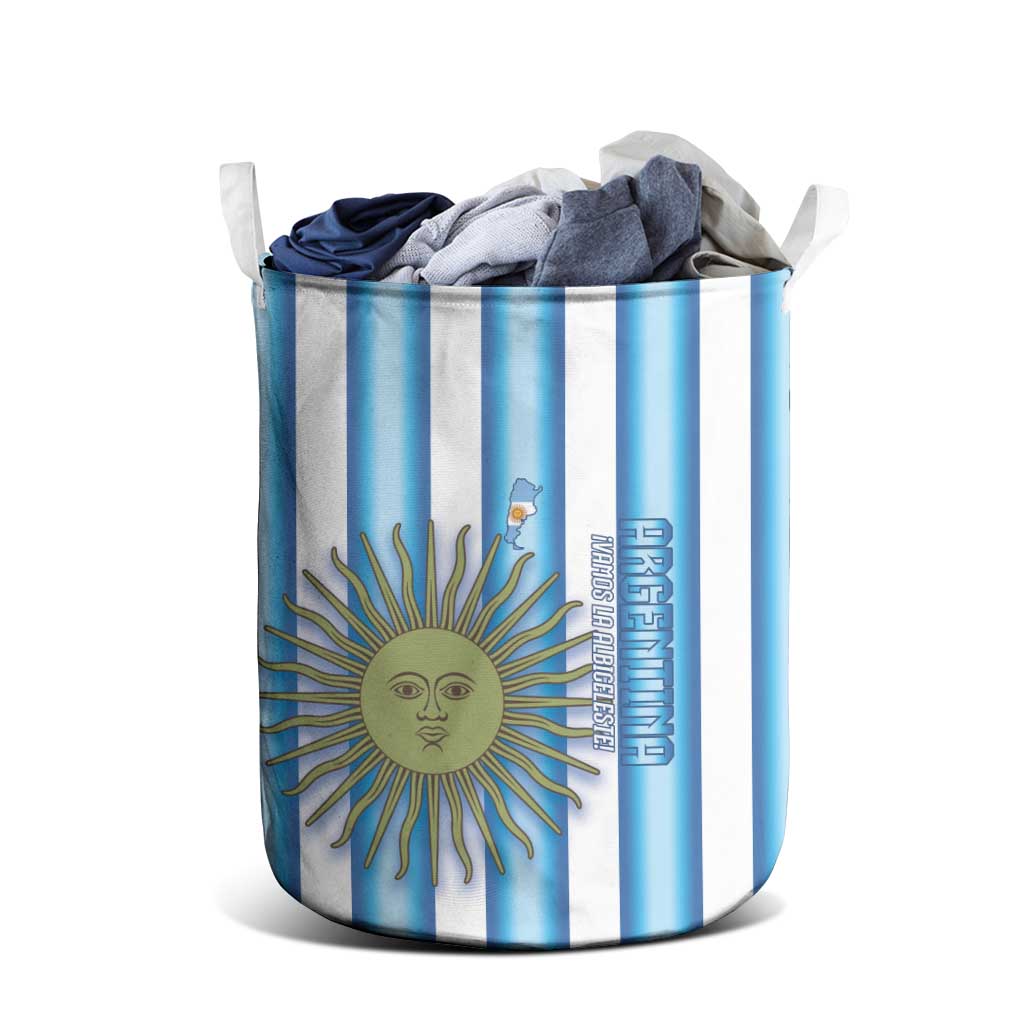 Argentina Football Laundry Basket Vamos La Albiceleste 2026 Version - Wonder Print Shop