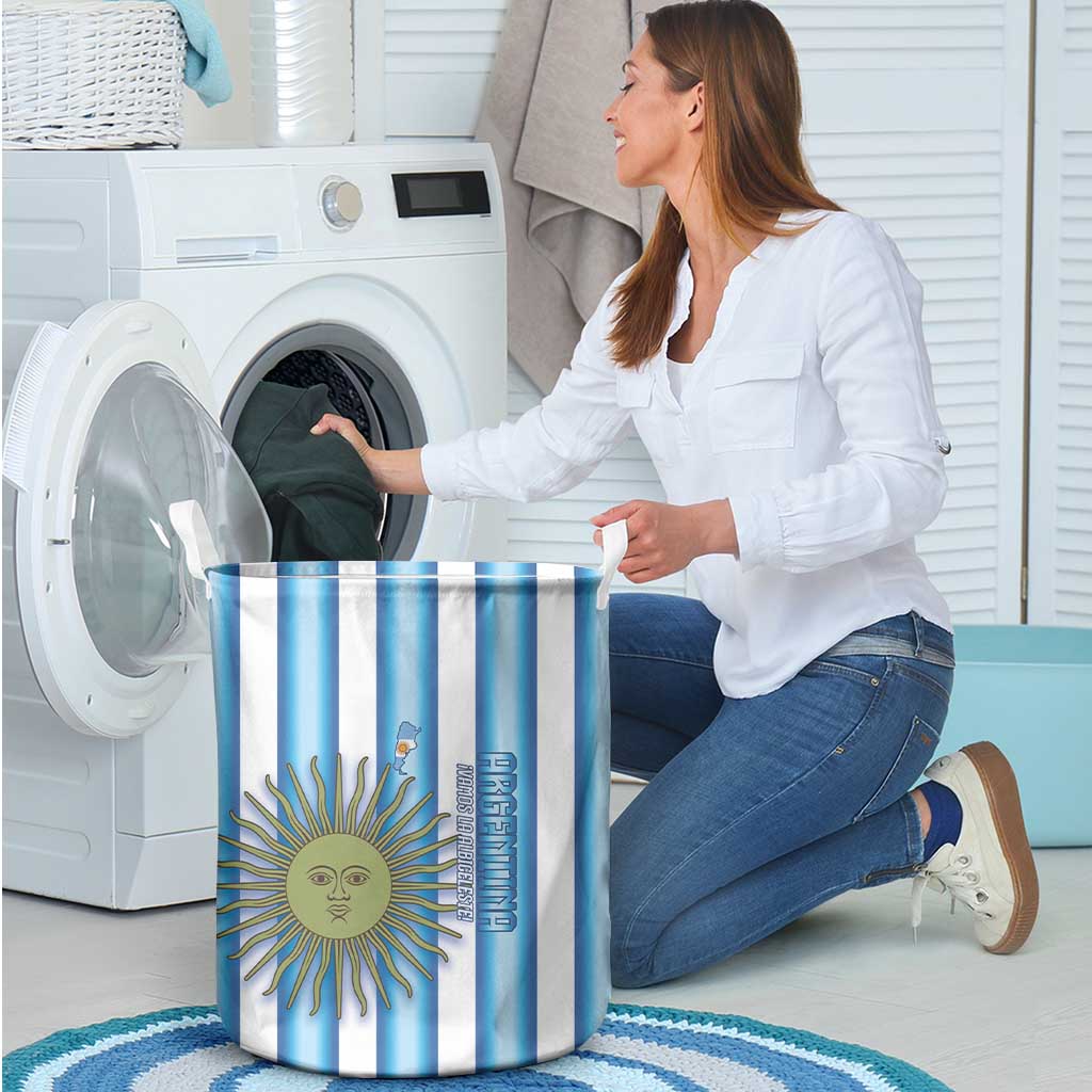 Argentina Football Laundry Basket Vamos La Albiceleste 2026 Version - Wonder Print Shop