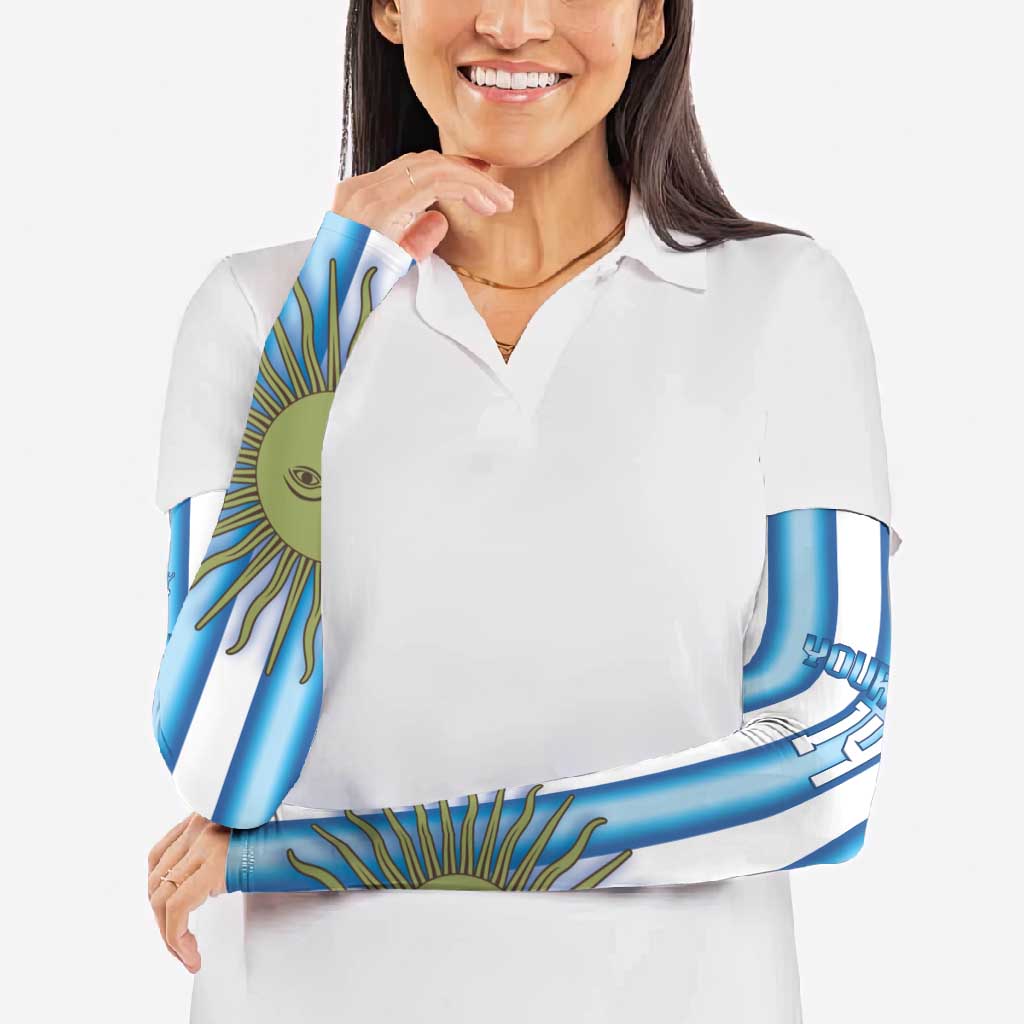 Argentina Football Custom Arm Sleeves Vamos La Albiceleste 2026 Version - Wonder Print Shop