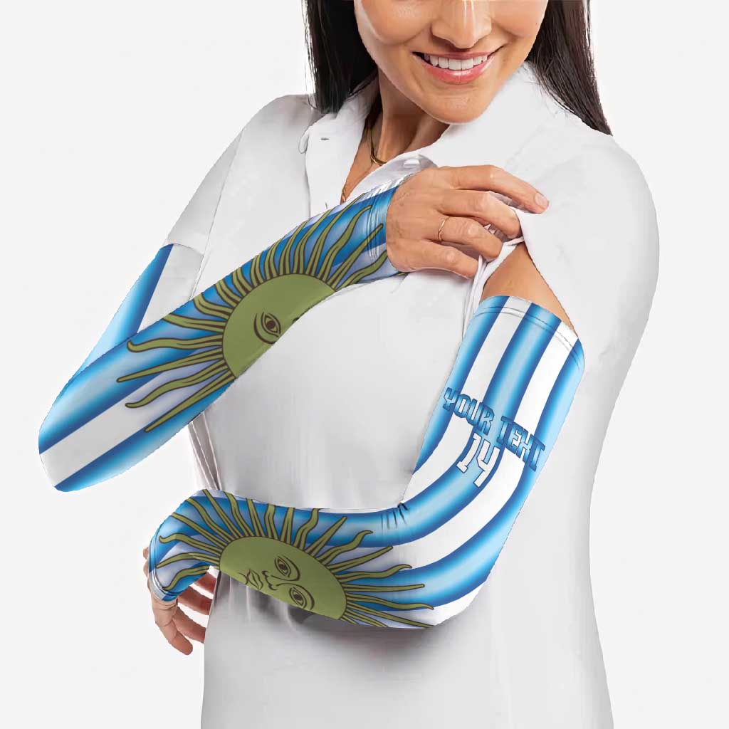 Argentina Football Custom Arm Sleeves Vamos La Albiceleste 2026 Version - Wonder Print Shop