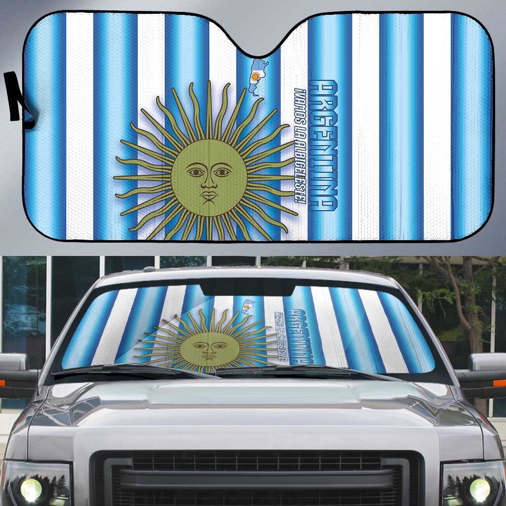 Argentina Football Auto Sun Shade Vamos La Albiceleste 2026 Version - Wonder Print Shop