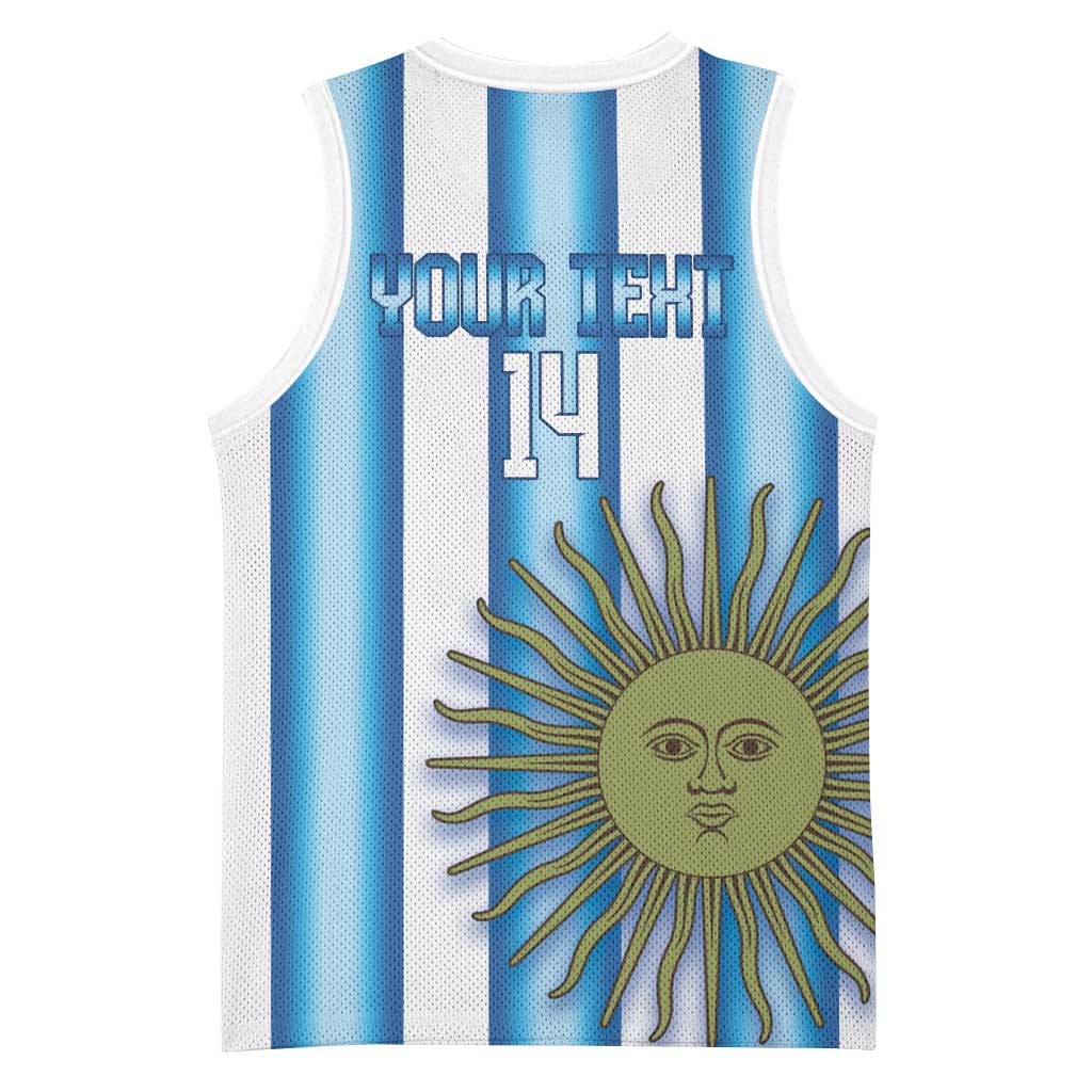 Argentina Football Custom Basketball Jersey Vamos La Albiceleste 2026 Version - Wonder Print Shop