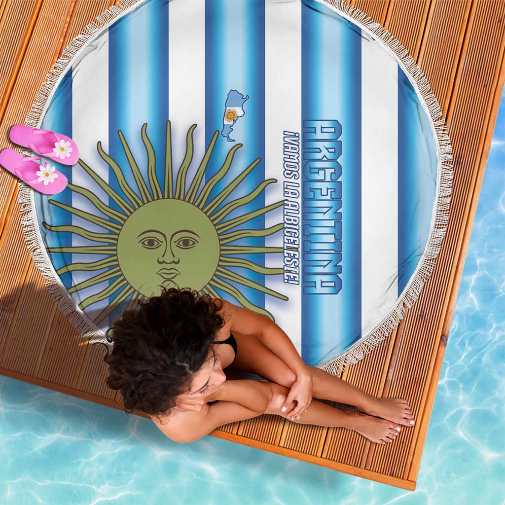 Argentina Football Beach Blanket Vamos La Albiceleste 2026 Version - Wonder Print Shop
