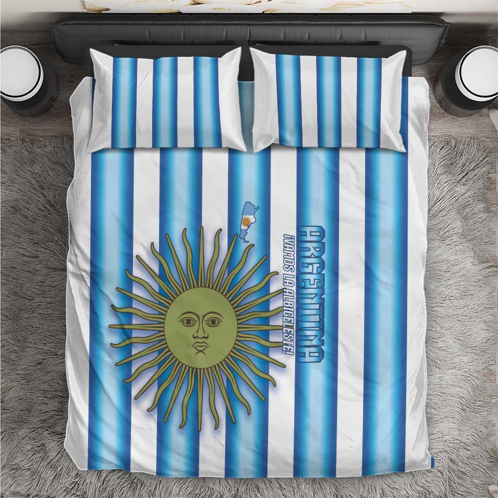 Argentina Football Bedding Set Vamos La Albiceleste 2026 Version - Wonder Print Shop