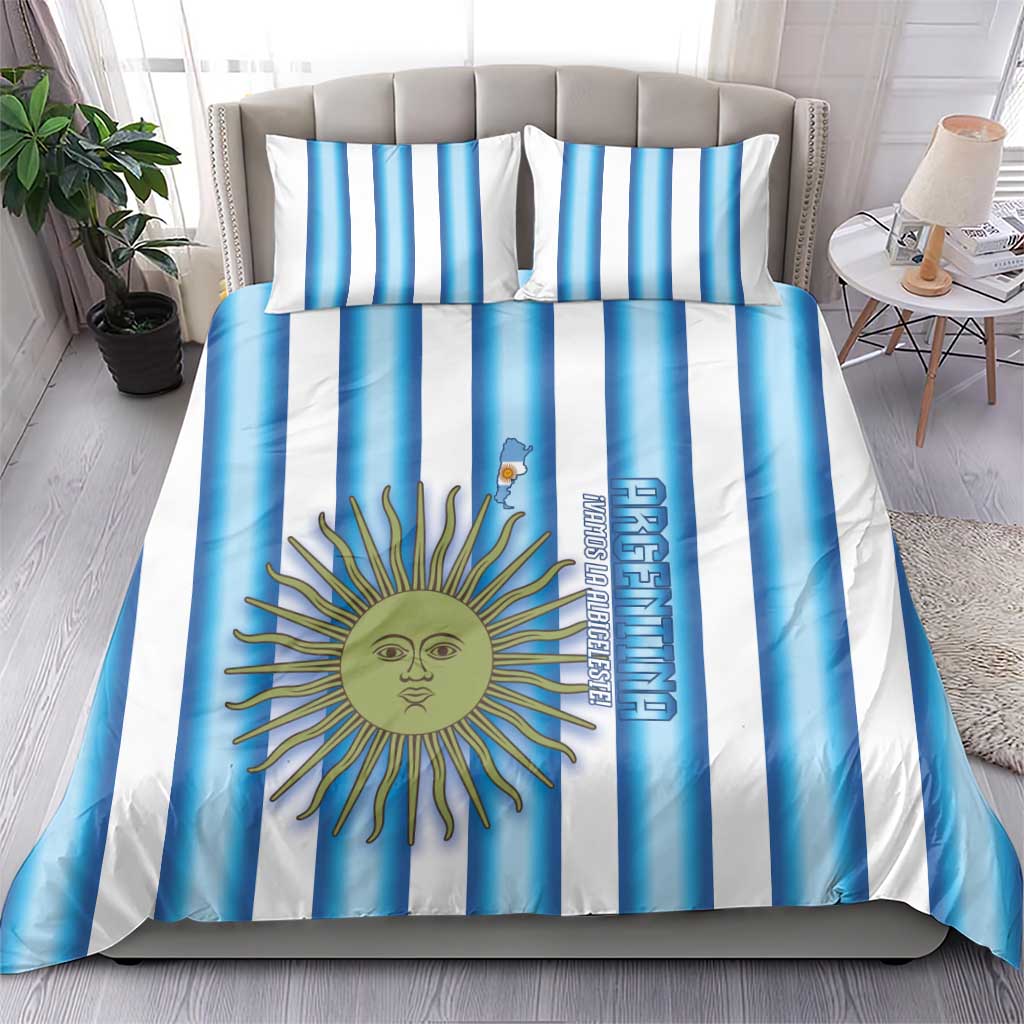 Argentina Football Bedding Set Vamos La Albiceleste 2026 Version - Wonder Print Shop
