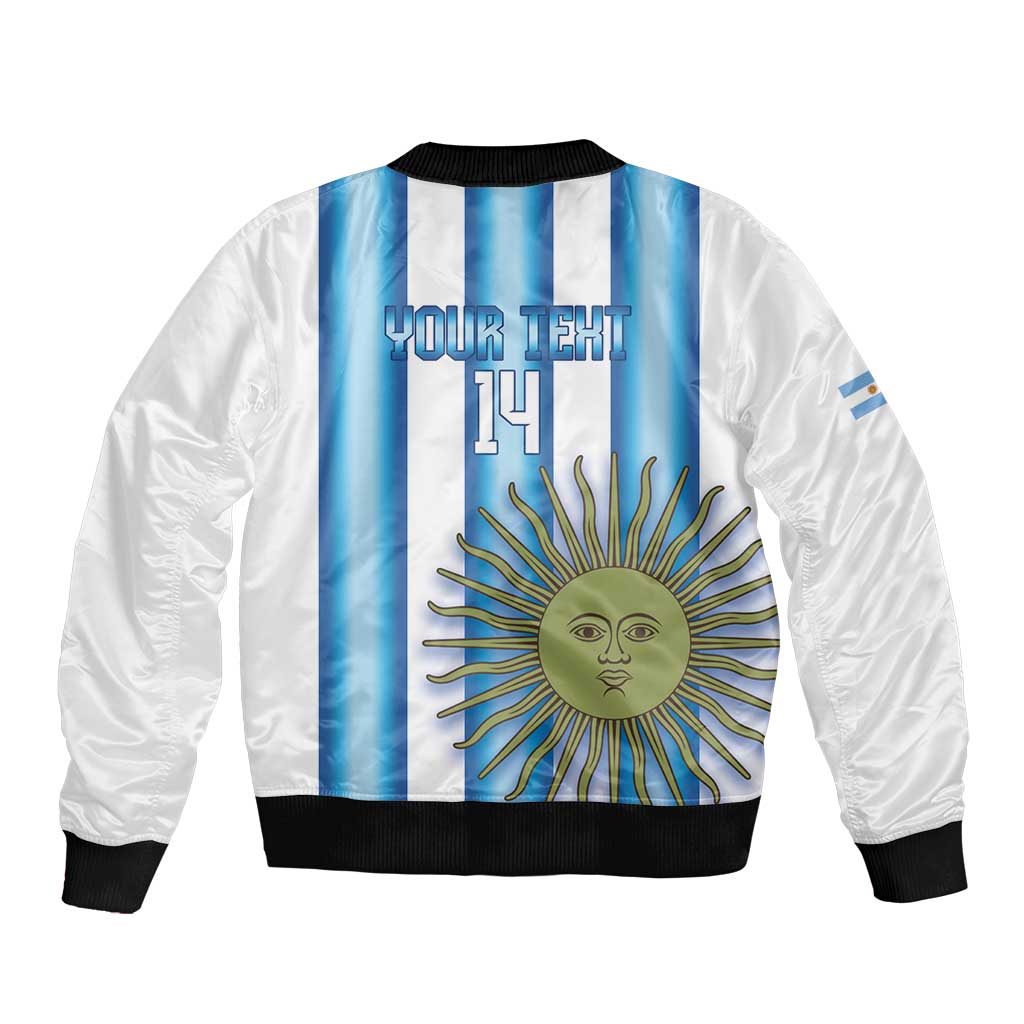 Argentina Football Custom Bomber Jacket Vamos La Albiceleste 2026 Version - Wonder Print Shop