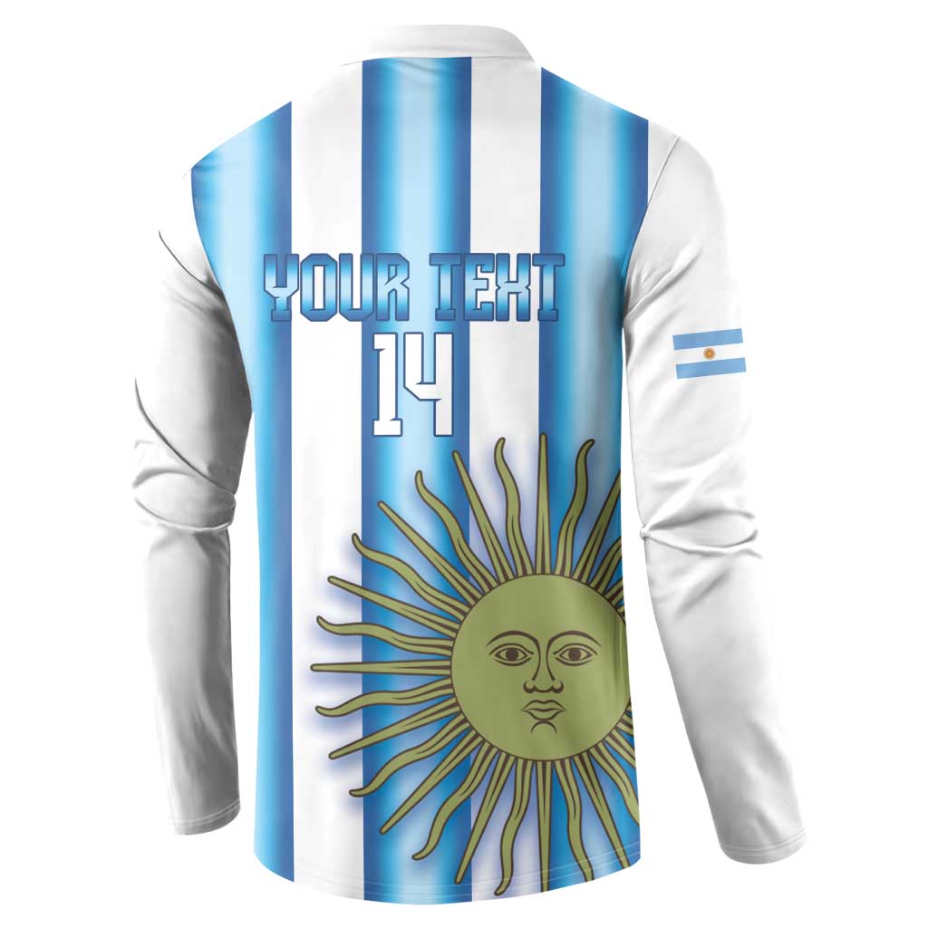 Argentina Football Custom Button Sweatshirt Vamos La Albiceleste 2026 Version - Wonder Print Shop