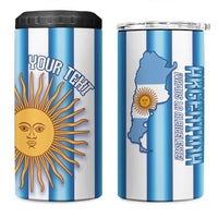 Argentina Football Custom 4 in 1 Can Cooler Tumbler Vamos La Albiceleste 2026 Version - Wonder Print Shop
