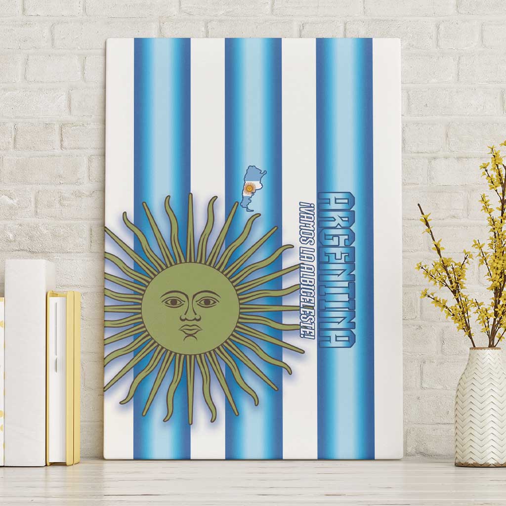 Argentina Football Canvas Wall Art Vamos La Albiceleste 2026 Version - Wonder Print Shop