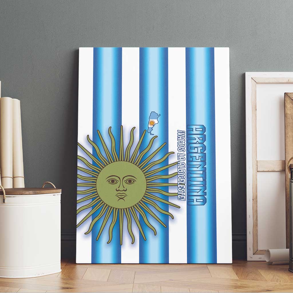 Argentina Football Canvas Wall Art Vamos La Albiceleste 2026 Version - Wonder Print Shop