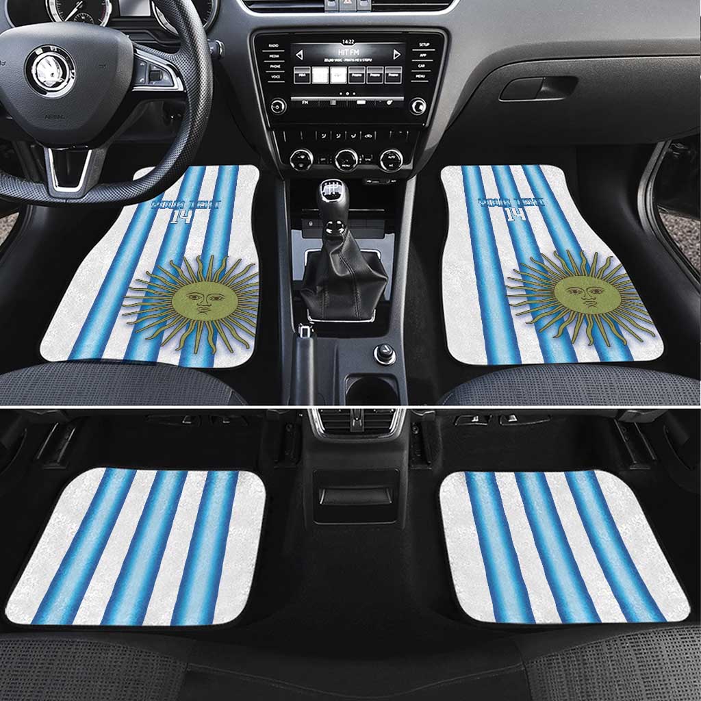 Argentina Football Custom Car Mats Vamos La Albiceleste 2026 Version - Wonder Print Shop