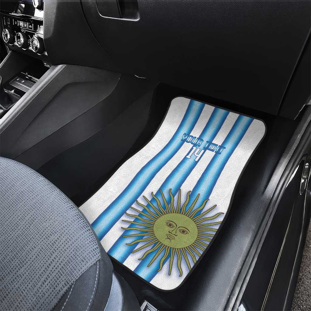 Argentina Football Custom Car Mats Vamos La Albiceleste 2026 Version - Wonder Print Shop