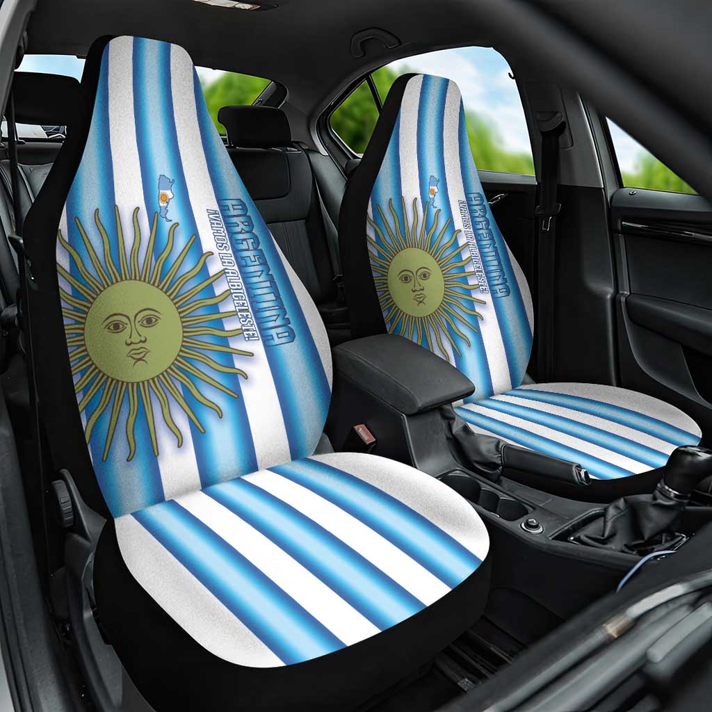 Argentina Football Car Seat Cover Vamos La Albiceleste 2026 Version - Wonder Print Shop