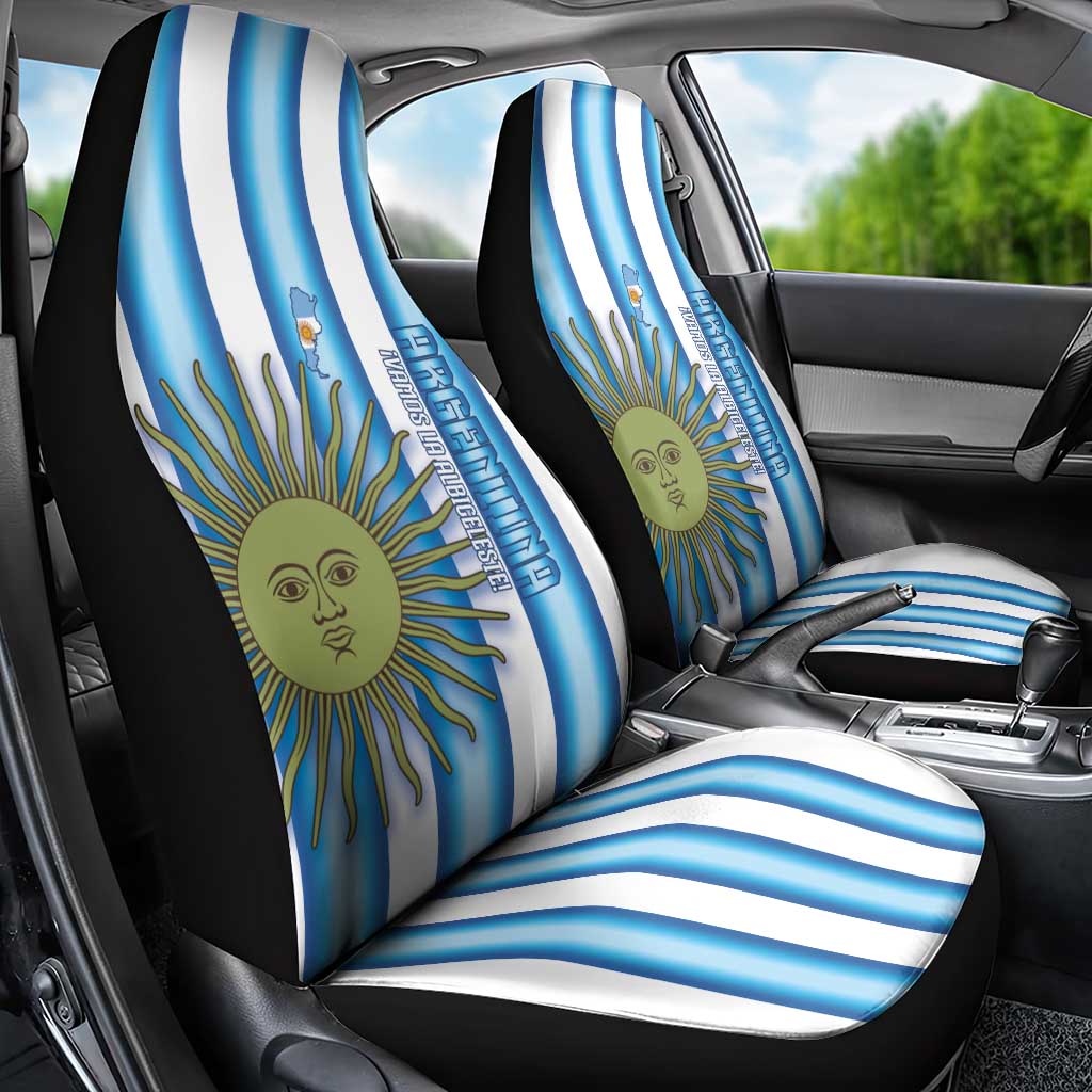 Argentina Football Car Seat Cover Vamos La Albiceleste 2026 Version - Wonder Print Shop
