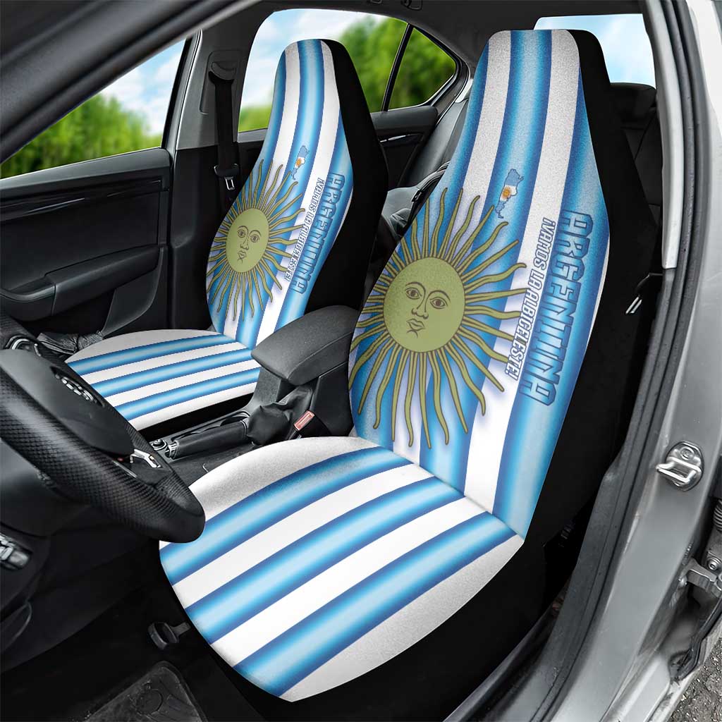 Argentina Football Car Seat Cover Vamos La Albiceleste 2026 Version - Wonder Print Shop