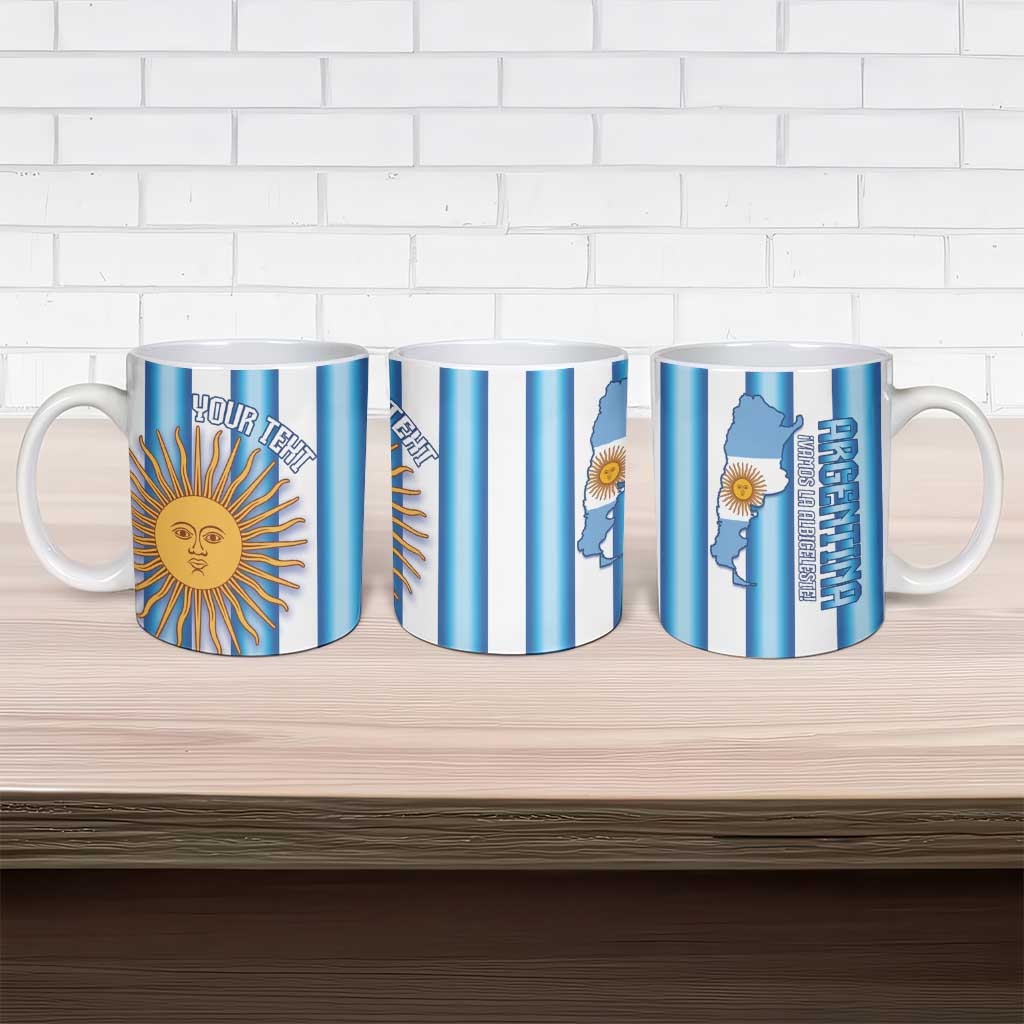 Argentina Football Custom Ceramic Mug Vamos La Albiceleste 2026 Version - Wonder Print Shop