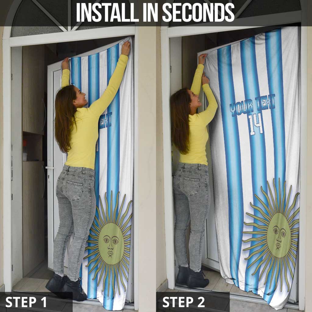 Argentina Football Custom Door Cover Vamos La Albiceleste 2026 Version - Wonder Print Shop