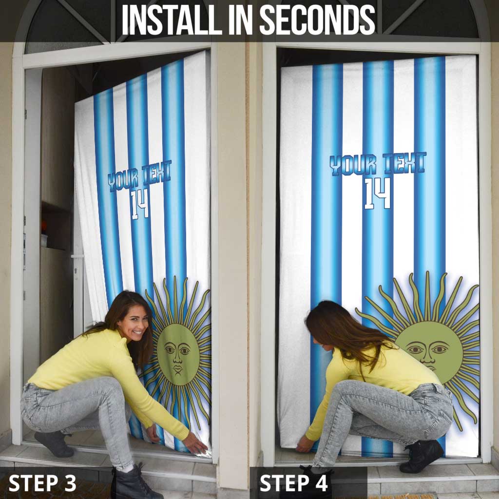 Argentina Football Custom Door Cover Vamos La Albiceleste 2026 Version - Wonder Print Shop