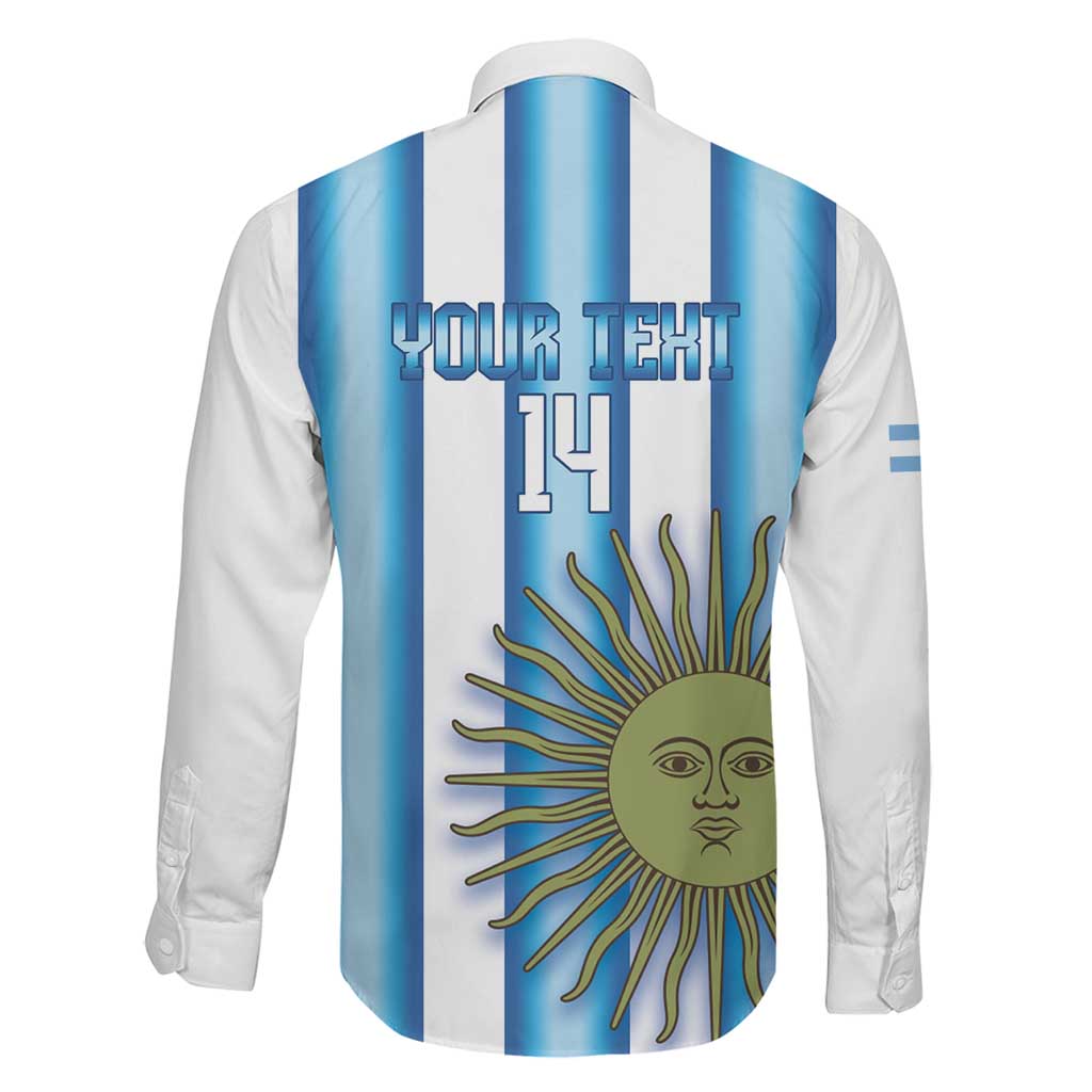 Argentina Football Custom Family Matching Long Sleeve Bodycon Dress and Hawaiian Shirt Vamos La Albiceleste 2026 Version - Wonder Print Shop