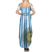 Argentina Football Custom Family Matching Summer Maxi Dress and Hawaiian Shirt Vamos La Albiceleste 2026 Version - Wonder Print Shop