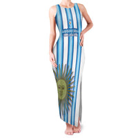 Argentina Football Custom Family Matching Tank Maxi Dress and Hawaiian Shirt Vamos La Albiceleste 2026 Version - Wonder Print Shop