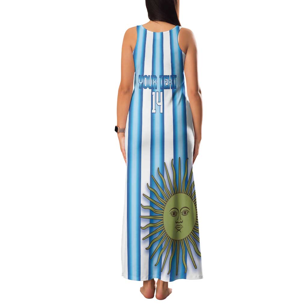 Argentina Football Custom Family Matching Tank Maxi Dress and Hawaiian Shirt Vamos La Albiceleste 2026 Version - Wonder Print Shop