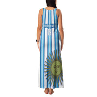 Argentina Football Custom Family Matching Tank Maxi Dress and Hawaiian Shirt Vamos La Albiceleste 2026 Version - Wonder Print Shop