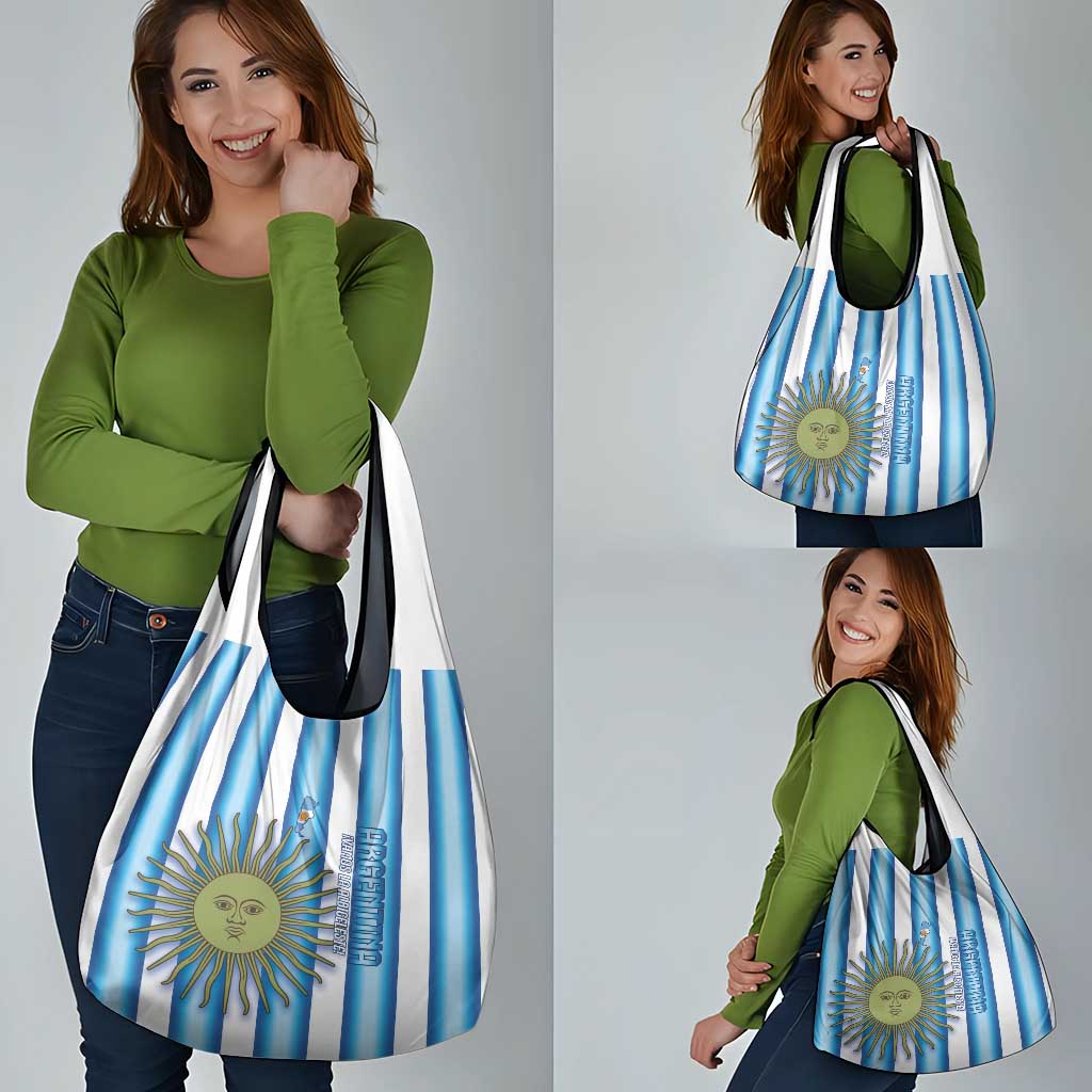 Argentina Football Grocery Bag Vamos La Albiceleste 2026 Version - Wonder Print Shop