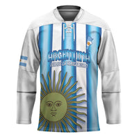 Argentina Football Custom Hockey Jersey Vamos La Albiceleste 2026 Version - Wonder Print Shop