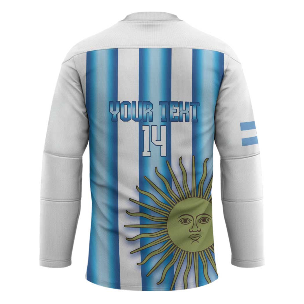 Argentina Football Custom Hockey Jersey Vamos La Albiceleste 2026 Version - Wonder Print Shop