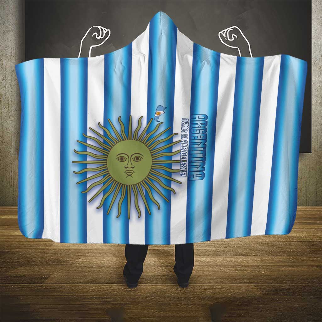 Argentina Football Hooded Blanket Vamos La Albiceleste 2026 Version - Wonder Print Shop