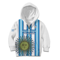 Argentina Football Custom Kid Hoodie Vamos La Albiceleste 2026 Version - Wonder Print Shop