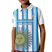 Argentina Football Custom Kid Polo Shirt Vamos La Albiceleste 2026 Version - Wonder Print Shop
