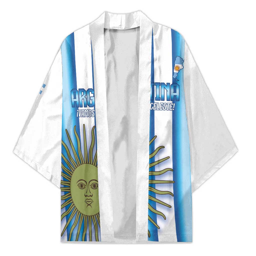 Argentina Football Custom Kimono Vamos La Albiceleste 2026 Version - Wonder Print Shop