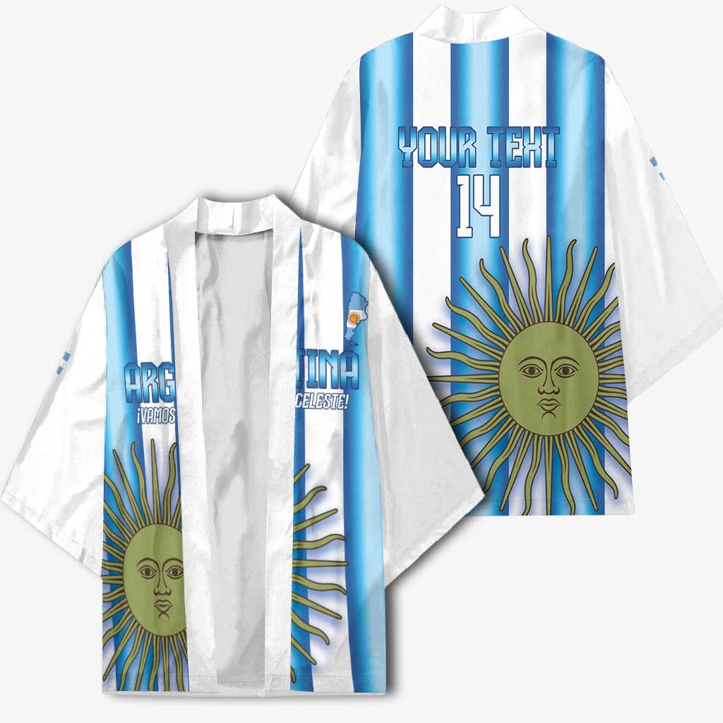 Argentina Football Custom Kimono Vamos La Albiceleste 2026 Version - Wonder Print Shop