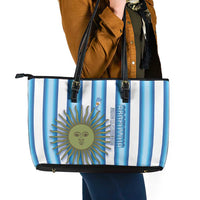 Argentina Football Leather Tote Bag Vamos La Albiceleste 2026 Version - Wonder Print Shop