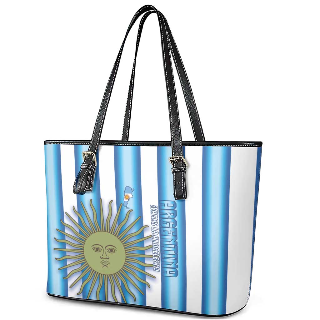 Argentina Football Leather Tote Bag Vamos La Albiceleste 2026 Version - Wonder Print Shop