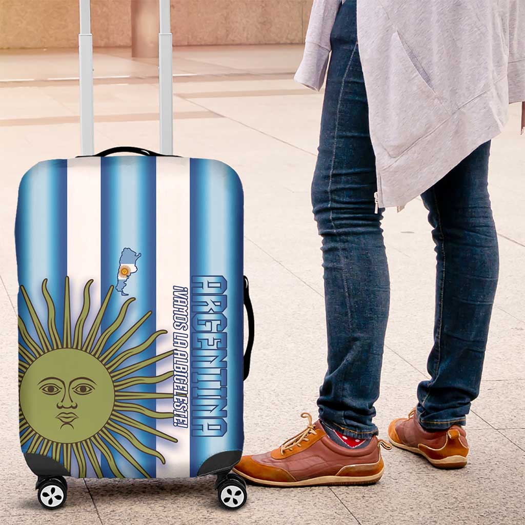 Argentina Football Luggage Cover Vamos La Albiceleste 2026 Version - Wonder Print Shop