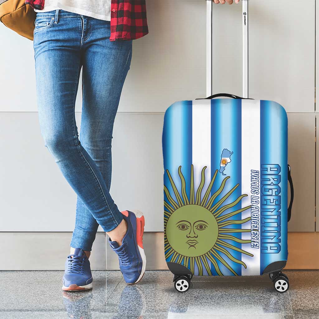 Argentina Football Luggage Cover Vamos La Albiceleste 2026 Version - Wonder Print Shop