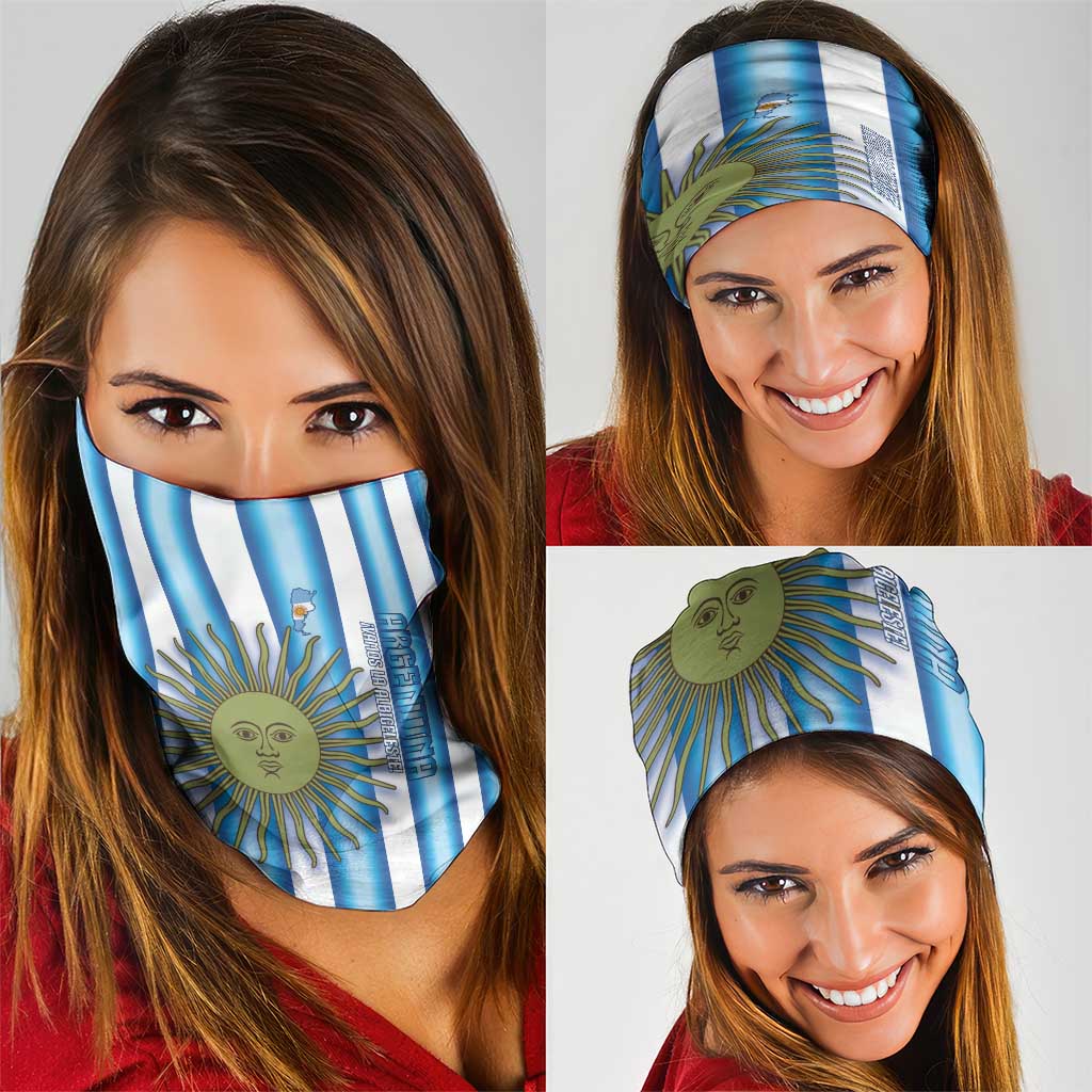 Argentina Football Neck Gaiter Vamos La Albiceleste 2026 Version - Wonder Print Shop
