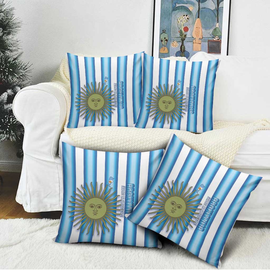 Argentina Football Pillow Cover Vamos La Albiceleste 2026 Version - Wonder Print Shop