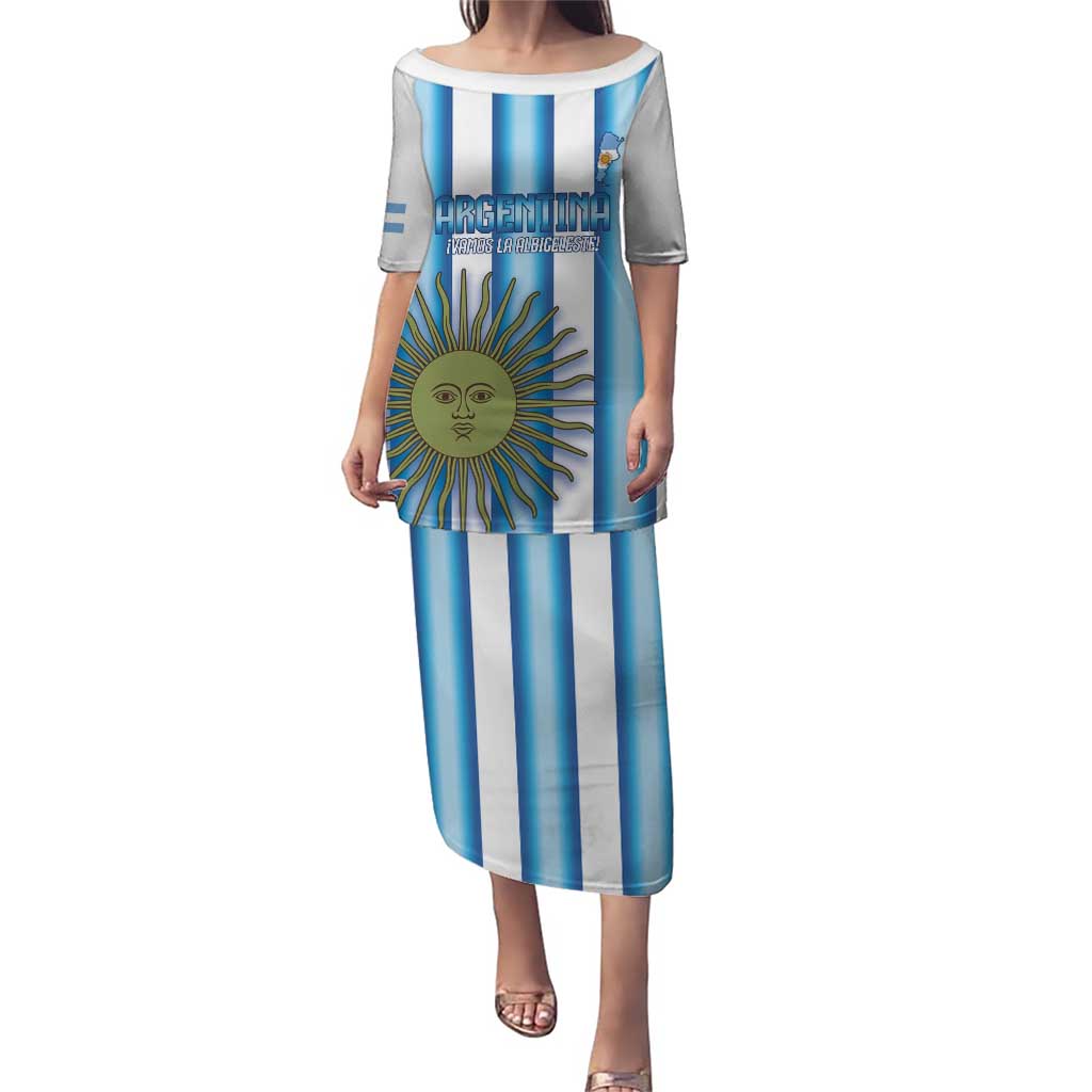 Argentina Football Custom Puletasi Vamos La Albiceleste 2026 Version - Wonder Print Shop