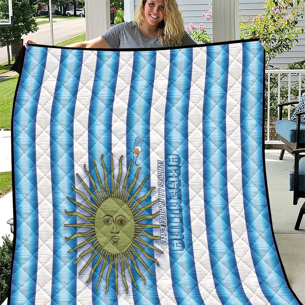 Argentina Football Quilt Vamos La Albiceleste 2026 Version - Wonder Print Shop