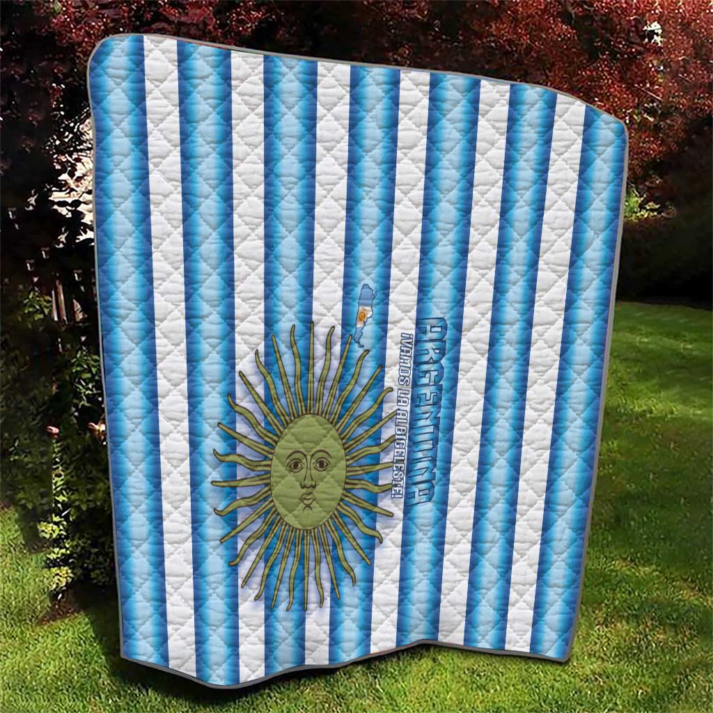 Argentina Football Quilt Vamos La Albiceleste 2026 Version - Wonder Print Shop